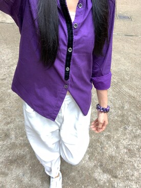 「男友風」｜Ting Waiさん（レディース・175cm）の夏コーディネート