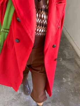 「PULL&BEAR（プルアンドベア）のアイテム（ジャケット/アウター）」を使った、Ting Waiさん（レディース・175cm）の冬コーディネート