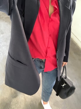 「SISLEY（シスレー）のアイテム」を使った、Ting Waiさん（レディース・175cm）の春コーディネート