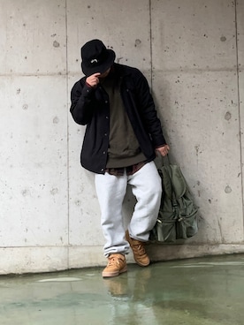 「STUSSY（ステューシー）のアイテム（ブルゾン）」を使った、Dai.Tさん（メンズ・160cm）の冬コーディネート
