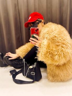 「ファーコート」｜chaaaさん（レディース・160cm）の冬コーディネート