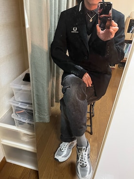 「FRED PERRY（フレッドペリー）のアイテム」を使った、きとひろさん（メンズ・175cm）の春コーディネート