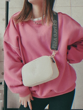 「Futier land（フューティアランド）のリンキングスウェットプルオーバー（スウェット）」を使った、yさん（レディース・156cm・20代）の冬コーディネート