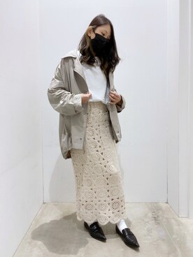 「AMERICAN HOLIC」｜「アイテム（ブルゾン）」を使った、shioさん（レディース・156cm）の春コーディネート