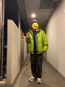 「patagonia」｜「アイテム（スラックス）」を使った、あおいさん（メンズ・173cm）の秋コーディネート
