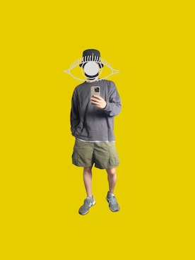 「MSML（エムエスエムエル）のアイテム（帽子）」を使った、RYOさん（メンズ・168cm）の夏コーディネート
