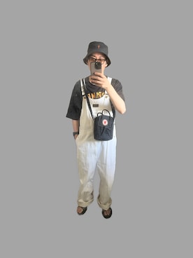 「MSML（エムエスエムエル）のアイテム（帽子）」を使った、RYOさん（メンズ・168cm）の秋コーディネート