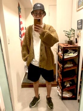 「417 EDIFICE（フォーワンセブンエディフィス）のアイテム（その他パンツ）」を使った、RYOさん（メンズ・168cm）の秋コーディネート