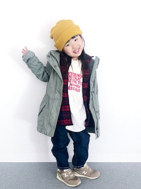 「アイテム（その他）」を使った、akarinaさん（キッズ・100cm）の冬コーディネート