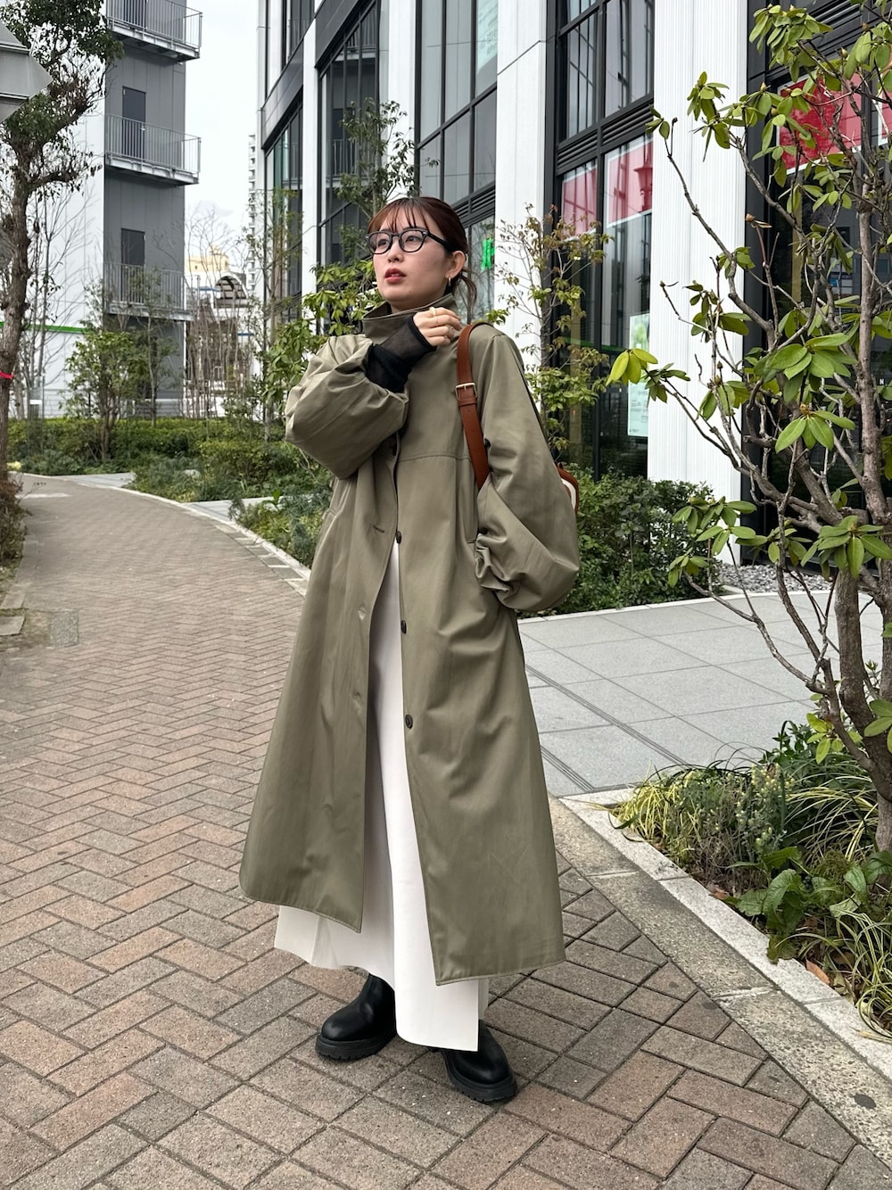 サイズ展開あり】バルーンスリーブコートを使った人気ファッション