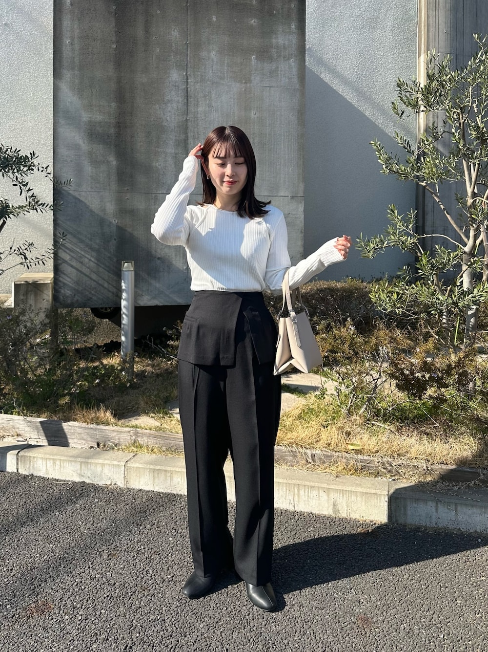 フリルラップレイヤード ショートパンツ TINA：JOJUN フリルラップ