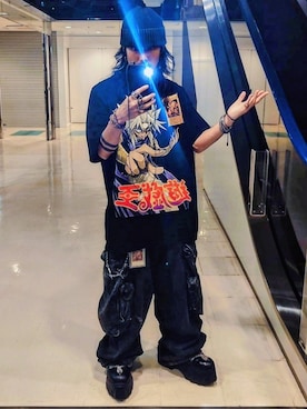 「JULIUS（ユリウス）のアイテム」を使った、Royさん（メンズ・162cm）の夏コーディネート