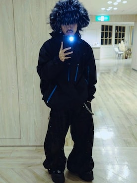 「アイテム（チャーム）」を使った、Royさん（メンズ・162cm）の秋コーディネート