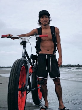 「アイテム（水着/着物・浴衣）」を使った、Royさん（メンズ・162cm）の夏コーディネート
