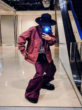 「アイテム（帽子）」を使った、Royさん（メンズ・162cm）の冬コーディネート