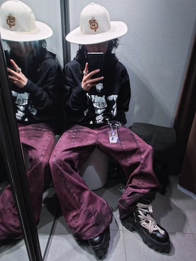 「アイテム（財布/小物）」を使った、Royさん（メンズ・162cm）の春コーディネート