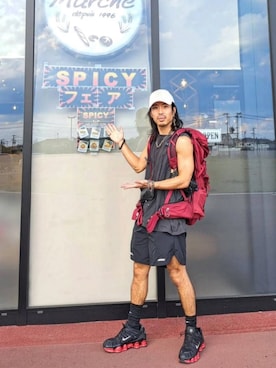 「SRIVER（スリヴァー）のアイテム」を使った、Royさん（メンズ・162cm）の夏コーディネート