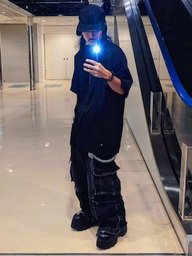 「Rick Owens（リックオウエンス）のアイテム」を使った、Royさん（メンズ・162cm）の秋コーディネート