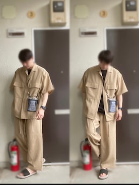 「WEEKEND(ER)（ウィークエンダー）のアイテム」を使った、けけけさん（メンズ・172cm）の夏コーディネート