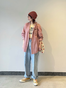 「アイテム（帽子）」を使った、panさん（レディース・163cm・30代）の秋コーディネート