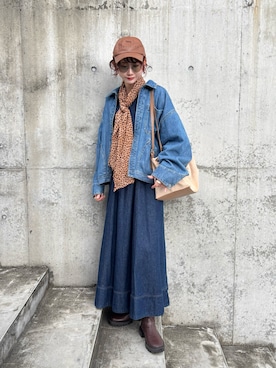 「アイテム（ワンピース/ドレス）」を使った、panさん（レディース・163cm・30代）の秋コーディネート