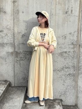「アイテム（ワンピース）」を使った、panさん（レディース・163cm・30代）の秋コーディネート