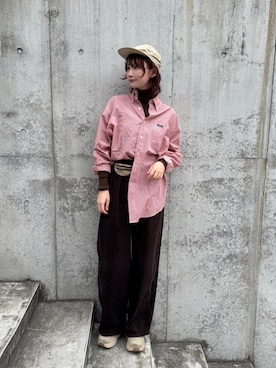 「アイテム（帽子）」を使った、panさん（レディース・163cm・30代）の秋コーディネート