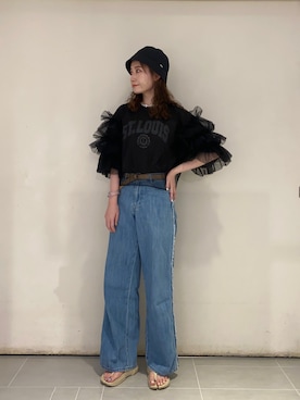 「アイテム（その他トップス）」を使った、panさん（レディース・163cm・20代）の夏コーディネート