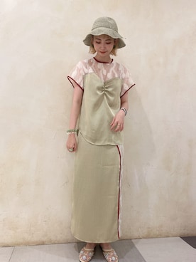 panさん（レディース・163cm）の夏コーディネート