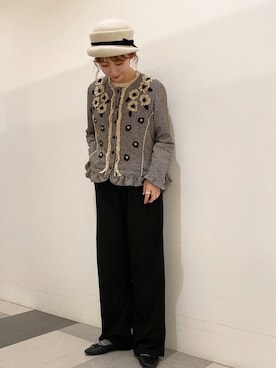 「H&M（エイチ・アンド・エム）のアイテム（バレエシューズ）」を使った、panさん（レディース・163cm）の秋コーディネート