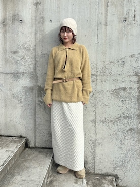 「アイテム（帽子）」を使った、panさん（レディース・163cm・30代）の秋コーディネート