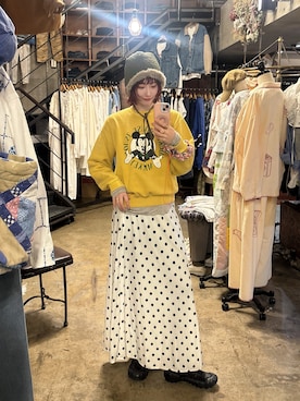 「GOOD ROCK SPEED（グッドロックスピード）のアイテム」を使った、panさん（レディース・163cm）の冬コーディネート