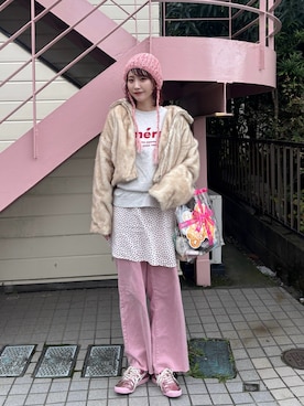 「DHOLIC（ディーホリック）のアイテム」を使った、panさん（レディース・163cm）の秋コーディネート