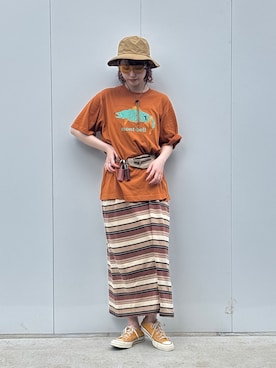 「アイテム（ワンピース/ドレス）」を使った、panさん（レディース・163cm）の夏コーディネート