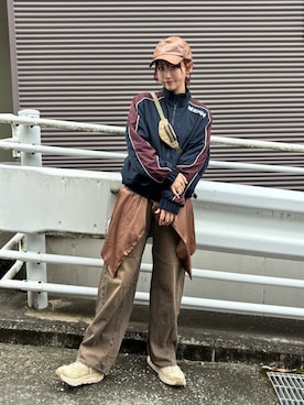 「アイテム（帽子）」を使った、panさん（レディース・163cm・30代）の秋コーディネート