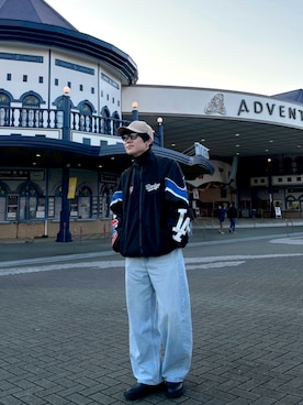 「アイテム（ナイロンジャケット）」を使った、Keitaさん（メンズ・170cm）の秋コーディネート