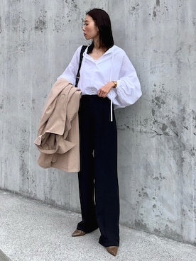 「reca（レカ）のアイテム（トレンチコート）」を使った、soliさん（レディース・163cm）の春コーディネート
