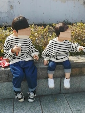 i-waさん(キッズ・100cm)の春コーディネート