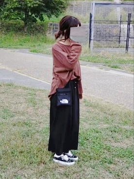 「公園コーデ」｜「アイテム（財布/小物）」を使った、i-waさん（レディース・153cm）の秋コーディネート