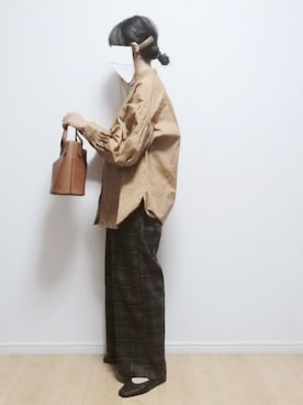 「袖ボリューム」｜「アイテム（パンプス）」を使った、i-waさん（レディース・153cm）の秋コーディネート