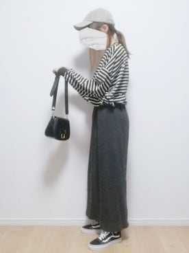 「interstaple（インターステイプル）のアイテム」を使った、i-waさん（レディース・153cm）の秋コーディネート