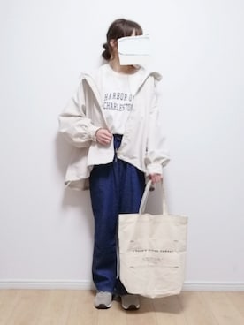 「reca（レカ）のアイテム（マウンテンパーカー）」を使った、i-waさん（レディース・153cm）の春コーディネート