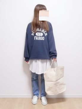 「SPRUCE（スプルース）のアイテム」を使った、i-waさん（レディース・153cm）の冬コーディネート