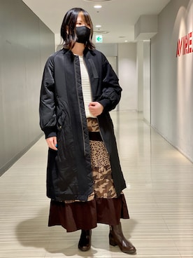 にしはたさん（レディース・166cm）の冬コーディネート