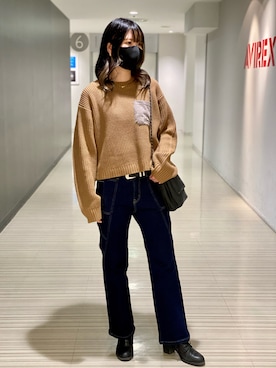 にしはたさん（レディース・166cm）の秋コーディネート