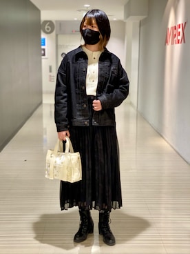 にしはたさん（レディース・166cm）の冬コーディネート