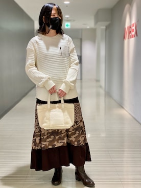 にしはたさん（レディース・166cm）の冬コーディネート