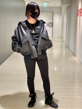 にしはたさん（レディース・166cm）の冬コーディネート