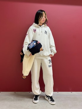 「秋」｜「アイテム（スタジャン）」を使った、にしはたさん（レディース・166cm）の秋コーディネート