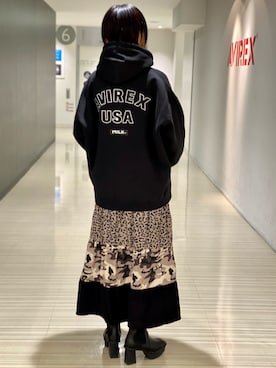 にしはたさん（レディース・166cm）の冬コーディネート